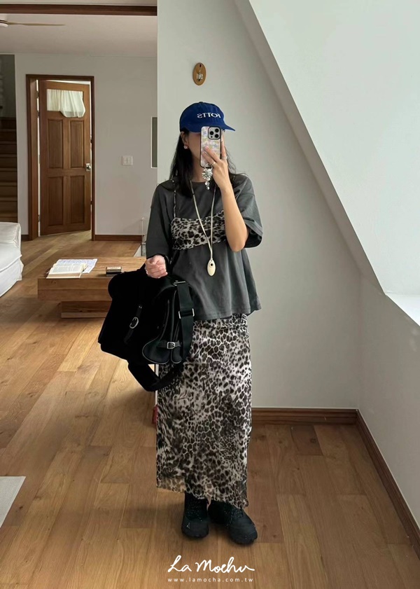 細肩豹紋小背心